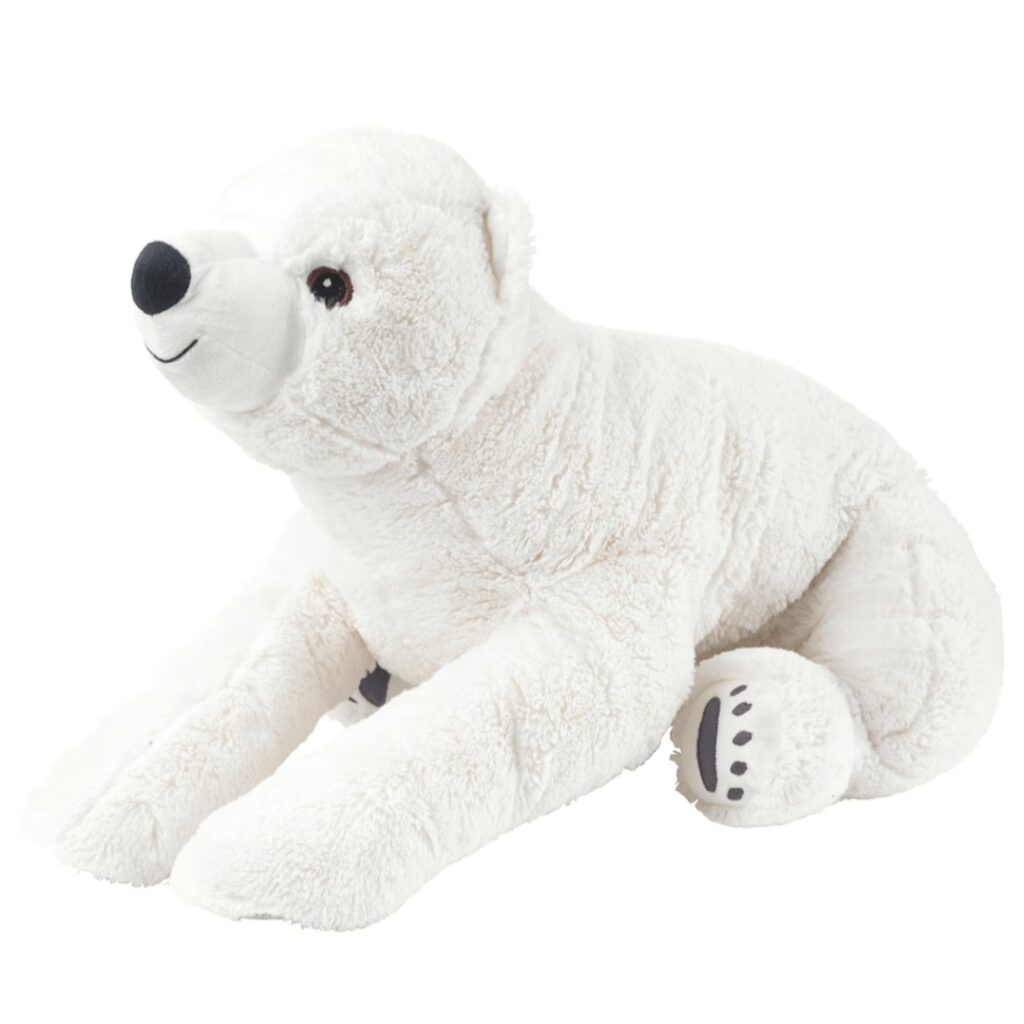 Verzwaringsknuffel ijsbeer. 60 cm. 2,5kg. €41,-