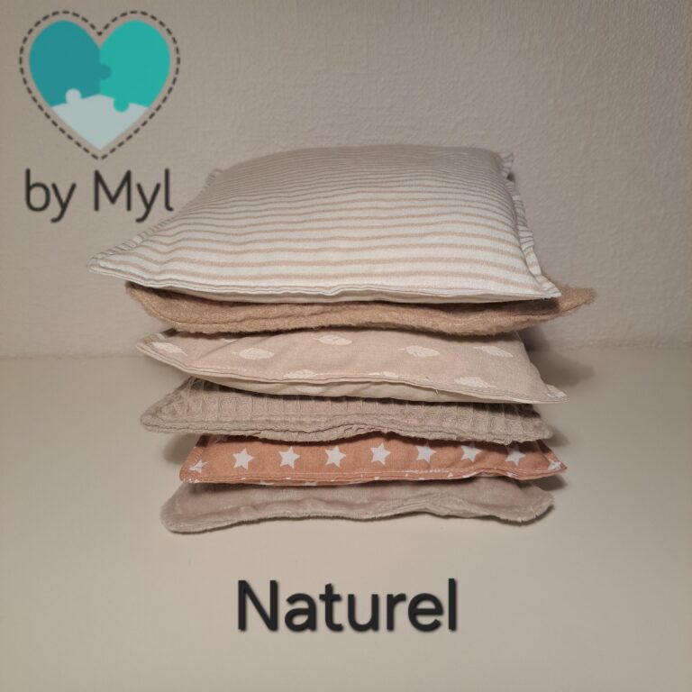 pittenzakjes set naturel. 6 stuks €15,-