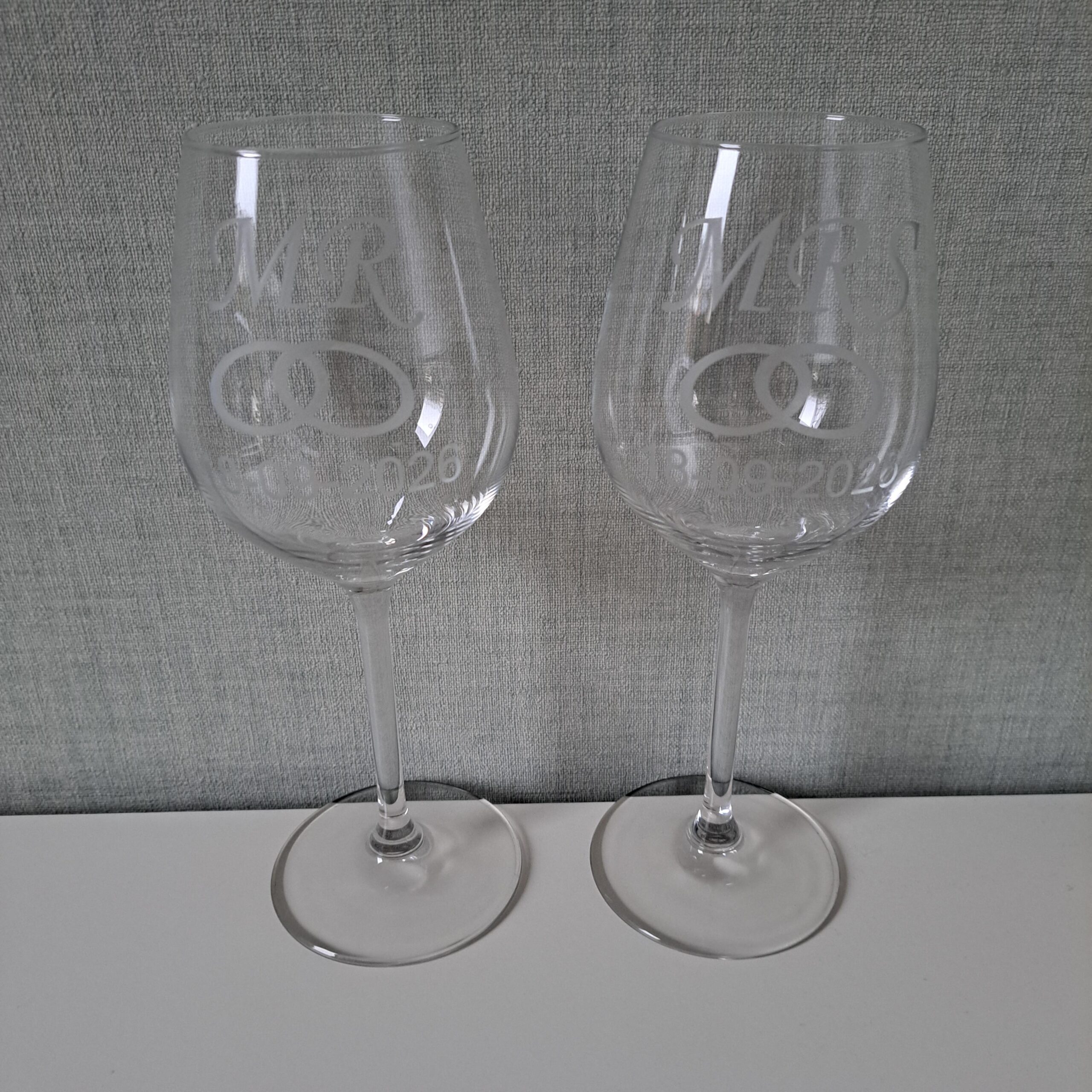 Etsen: Wijnglas
